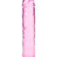 Shots Toys | REALROCK Crystal Clear 8" Straight Dildo No Balls - Pink