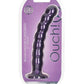 Shots Toys | OUCH! Beaded G-Spot Dildo - 8" / 20.5 cm - Metallic Purple