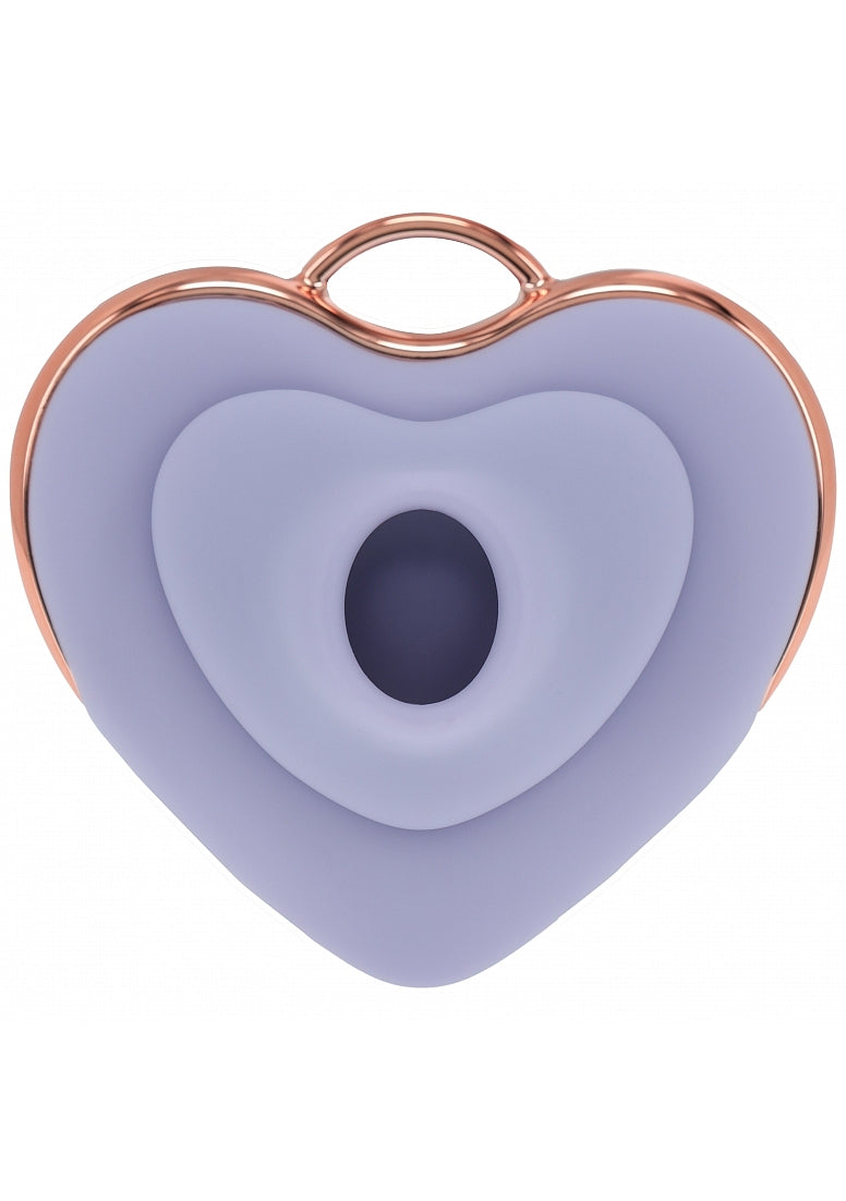Shots Toys | LOVELINE Luvie - AirTapTech Tapping Sucking Heart Shaped Vibrator - Lavender