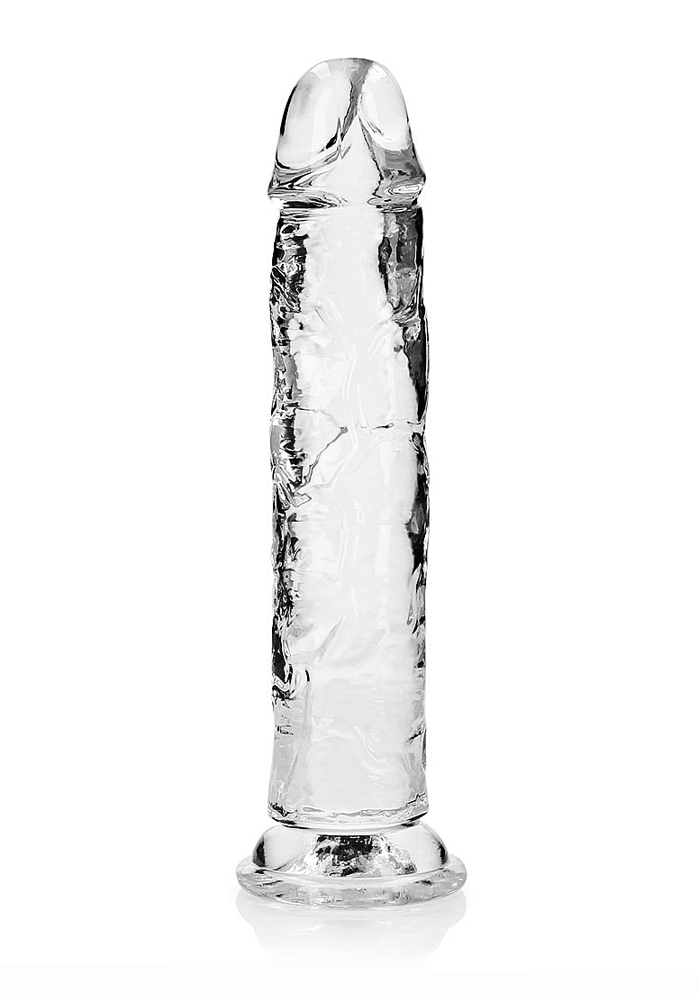 Shots Toys | REALROCK Crystal Clear 10" Straight Dildo No Balls - Translucent