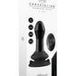 Shots Toys | Pluggy - Glass Vibrator With Suction Cup and Remote - Black