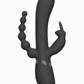 Shots Toys | VIVE Rini Pulse Wave Double Penetration Rabbit Vibrator Black