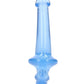 Shots Toys | REALROCK Crystal Clear 6" Strapless Strap On - Blue