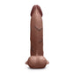 COTR | B-Vibe Slipskin Realistic Silicone Dildo - 10" Curved Brown