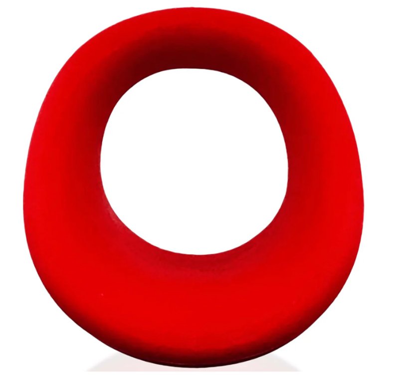 Hunkyjunk Expander Slimmer Scoop Style Cockring Red Velvet