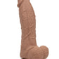 CalExotics Silicone Rechargeable Big Dick Energy Studs® 7.5"/19cm Vibrating Dildo - Brown