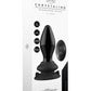 Shots Toys | Stretchy - Glass Vibrator With Suction Cup and Remote - Black