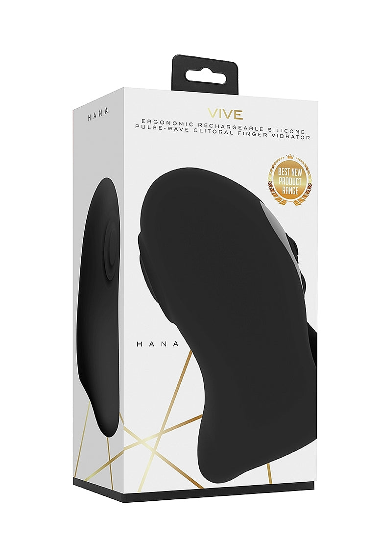 Shots Toys | VIVE Hana Ergonomic Clitoral Finger Vibrator Black