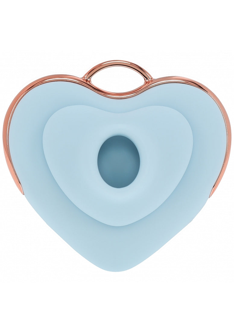 Shots Toys | LOVELINE Luvie - AirTapTech Tapping Sucking Heart Shaped Vibrator - Blue