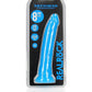 Shots Toys | REALROCK 20cm Slim Glow in the Dark Neon - Blue (8") Dildo Dong