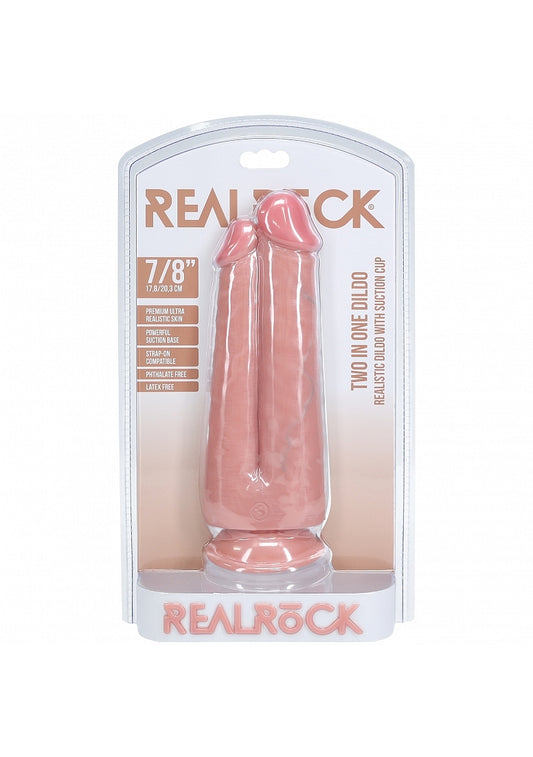Shots Toys | REALROCK - Two in One 7"/8" Realistic Dildo - Flesh
