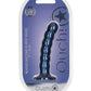 Shots Toys | OUCH! Beaded G-Spot Dildo - 5" / 13 cm - Metallic Blue
