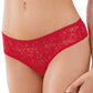Dreamgirl Ruffle Back Crotchless Panty Black/Pink/Red Size S/M/L