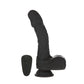 Naked Addiction 8.6” Silicone Rotating & Thrusting Vibrating Dildo with Remote - Noir