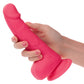 CalExotics Neon Silicone Studs Dildo 6"/15.25 cm - Pink