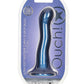 Shots Toys | OUCH! Ultra Soft Curvy G-Spot Dildo - 7" / 17 cm - Metallic Blue