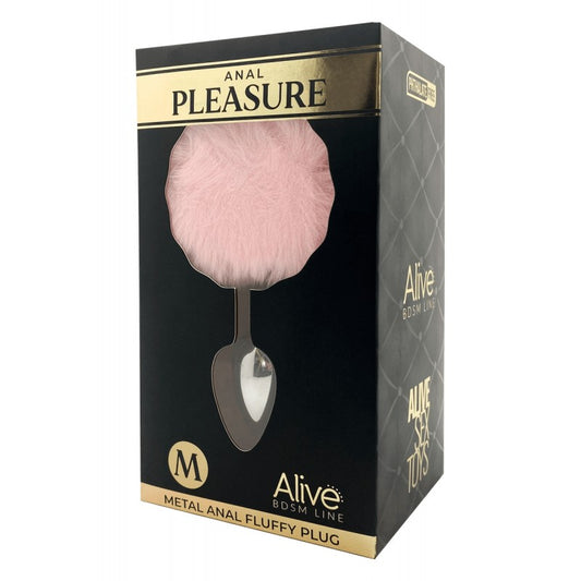 Adrien Lastic Alive Metal Fluffy Plug Pink - M