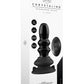 Shots Toys | Ribbly - Glass Vibrator With Suction Cup and Remote - Black