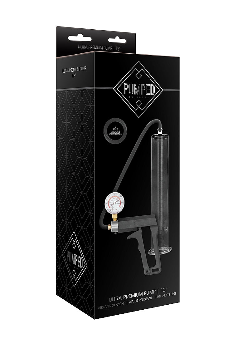 Shots Toys | PUMPED Ultra-Premium Pump 12" Wide Transparent