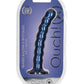 Shots Toys | OUCH! Beaded G-Spot Dildo - 6.5" / 16.5 cm - Metallic Blue