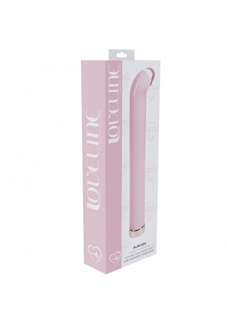 Shots Toys | LOVELINE Aurora - 6.3" G-Spot Glass Vibrator - Pink