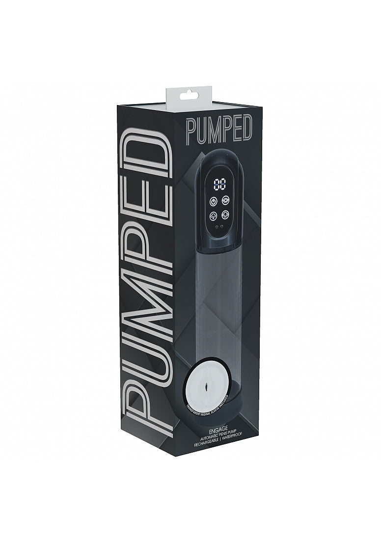 Shots Toys | PUMPED Engage Automatic Penis Pump - Gun Metal Auto Penis Pump