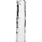 Shots Toys | REALROCK Crystal Clear 8" Straight Dildo No Balls - Translucent