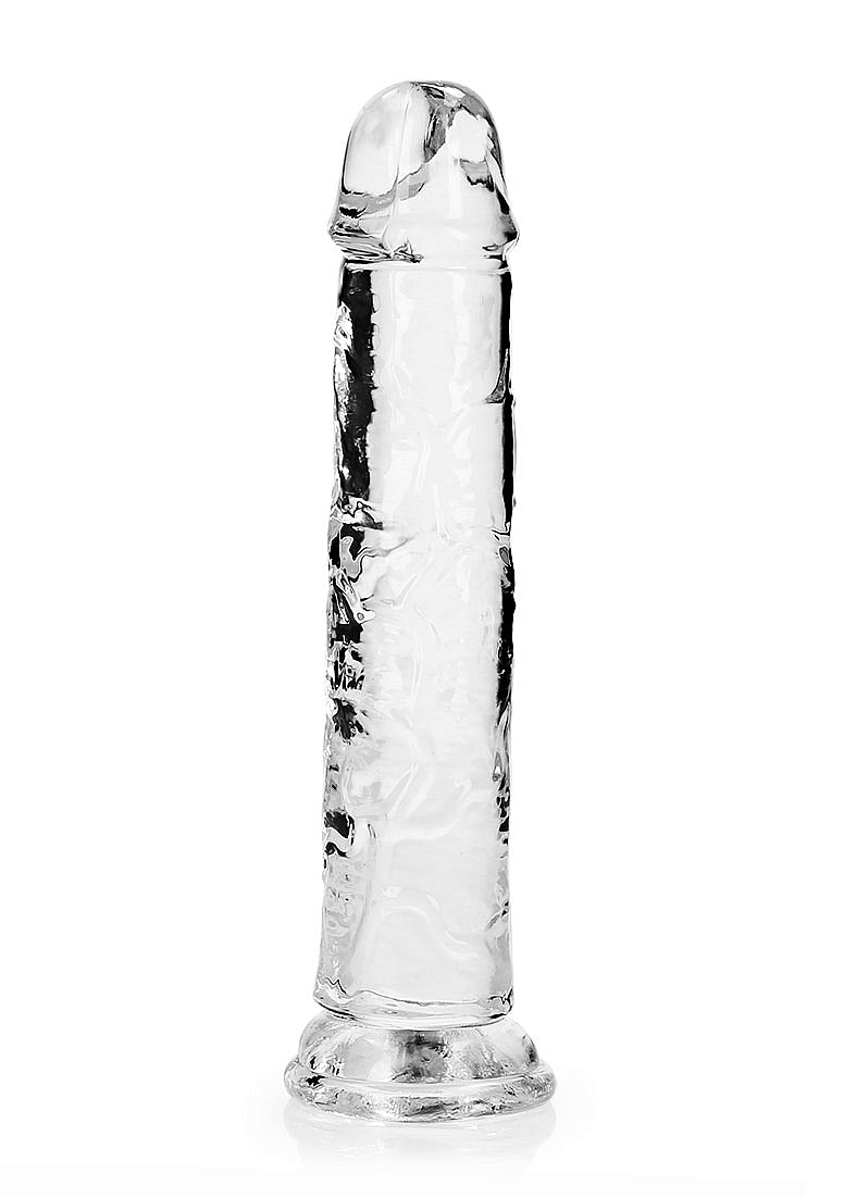 Shots Toys | REALROCK Crystal Clear 8" Straight Dildo No Balls - Translucent