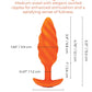 COTR | B-Vibe Swirl Textured Vibrating Plug - Orange