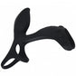 Shots Toys | LEVELZ - Vibrating Silicone Cock & Ball Ring with Shaft Loop - Black