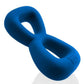 Hunkyjunk Boomerang Double-ring Cockring & Nut-tugger Teal Fizz