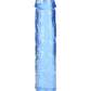 Shots Toys | REALROCK Crystal Clear 8" Straight Dildo No Balls - Blue