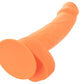 CalExotics Neon Silicone Studs Dildo 6"/15.25 cm - Orange