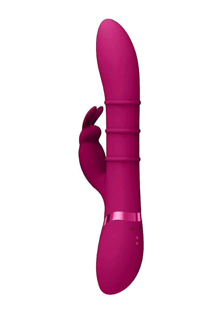 Shots Toys | VIVE Sora Up & Down Stimulating Rings, G-Spot Rabbit Vibrator Pink