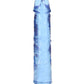 Shots Toys | REALROCK Crystal Clear 7" Straight Dildo No Balls - Blue