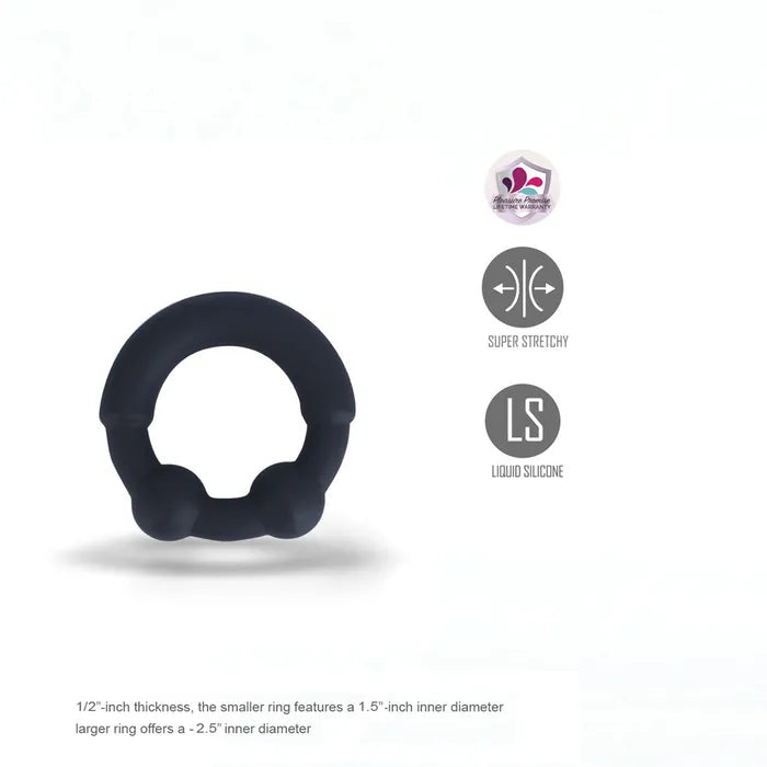 Maia Toys | Maia AXEL - Black Beaded Cock Ring