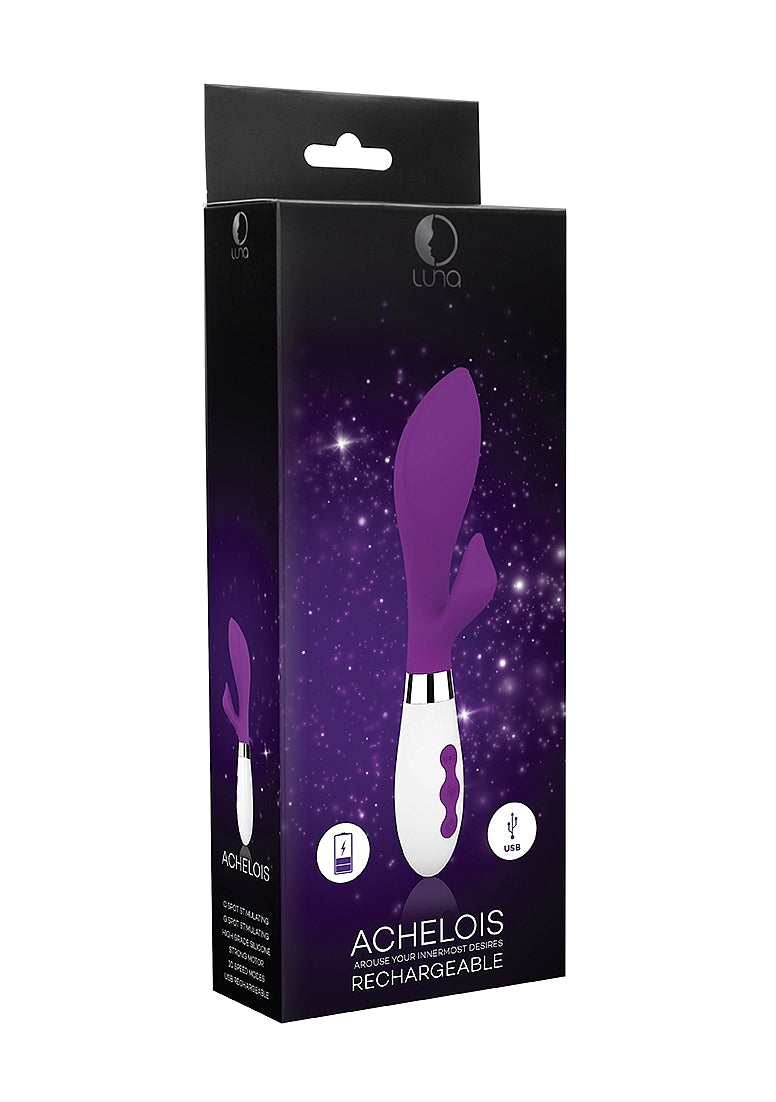 Shots Toys | Luna Achelois Rechargeable 10 Speed Rabbit Vibrator Purple