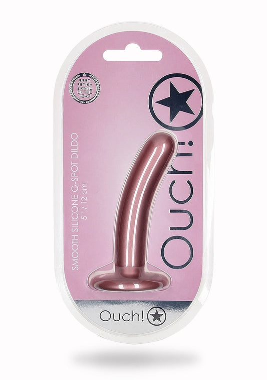 Shots Toys | OUCH! Smooth G-Spot Dildo - 5" / 12 cm - Rose Gold