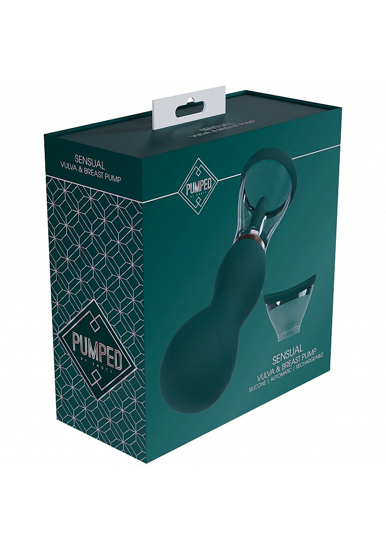 Shots Toys | PUMPED Sensual Auto Vulva & Breast Pump - Green