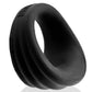 Hunkyjunk Expander Slimmer Scoop Style Cockring Black Fog