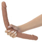 CalExotics Silicone Studs® Bend and Hold Dual Dong 16”/40.75 cm - Brown