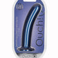 Shots Toys | OUCH! Smooth G-Spot Dildo - 7" / 17 cm - Metallic Blue