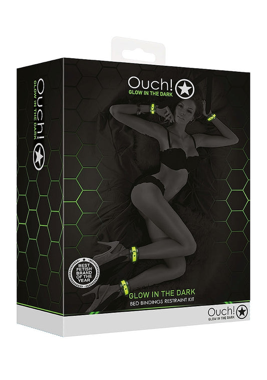 Shots Toys | OUCH! Bed Bindings Restraint Kit - Glow in the Dark