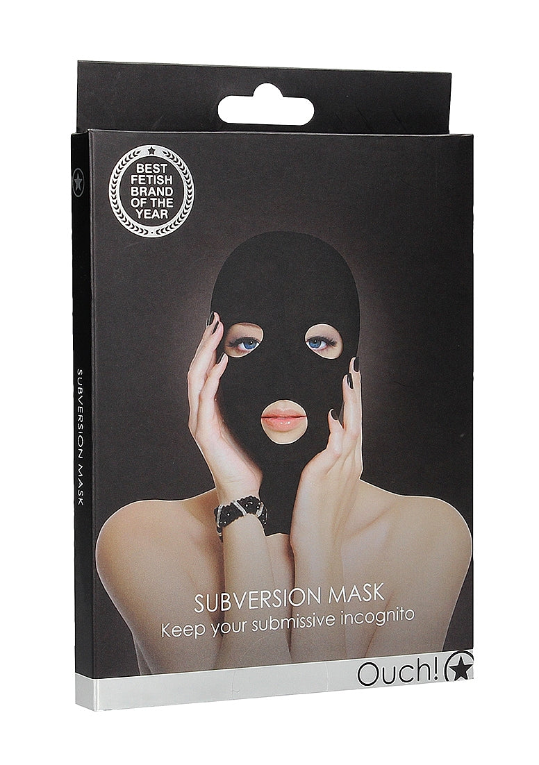 Shots Toys | OUCH! Subversion Mask Hood Black