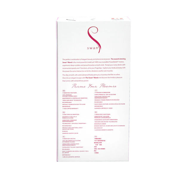 The Swan Wand - Dual Vibrating Wand - Pink