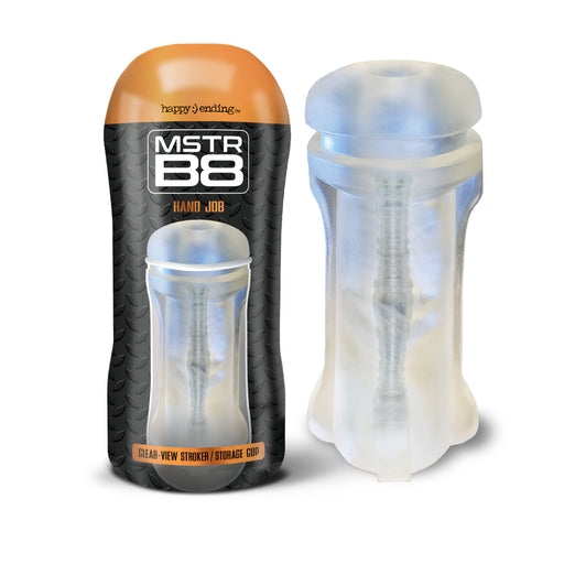 Global Novelties | Happy Ending MSTR B8 In the Clear-View Stroker Cup, Hand Job