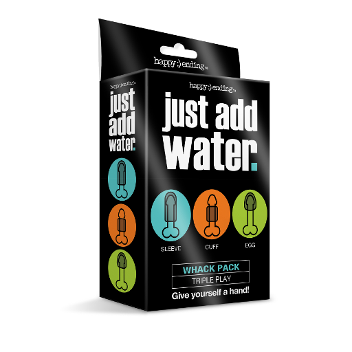 Global Novelties | Happy Ending Just Add Water Whack Pack Triple Play - Masturbation Sleeves x3