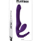 Playboy Pleasure HUG IT OUT Strapless Strap-On Triple Vibrator w Remote