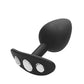 Shots Toys | OUCH! Large Diamond Butt Plug With Handle - Black 8.6 cm Butt Plug with Gem Base