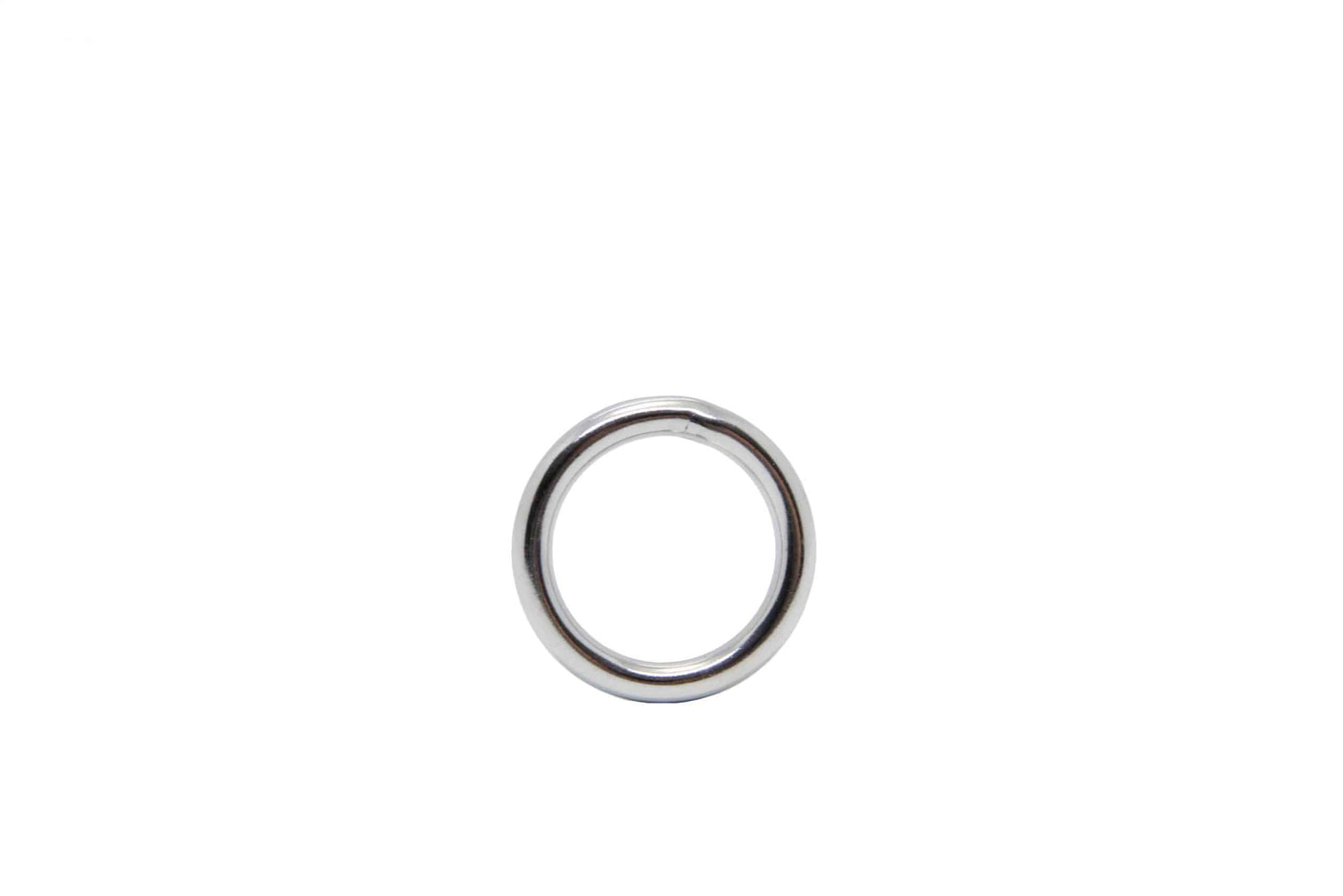 Love In Leather Stainless Steel Cock Ring - 4 Sizes